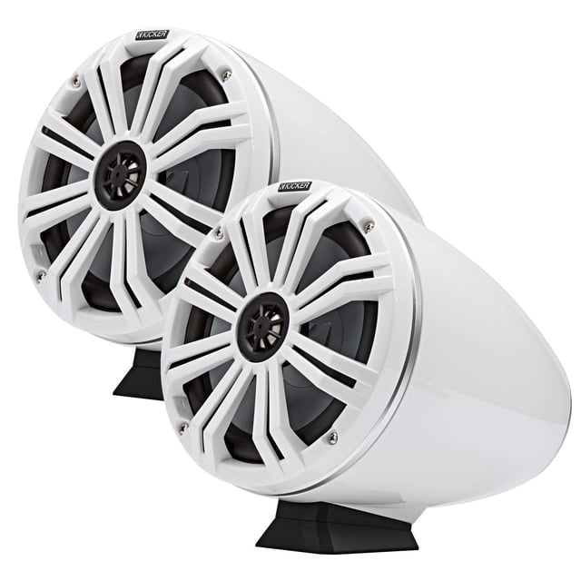 Altavoces KICKER KMFC8W 8 pulgadas Marine Wake Tower LED blancos