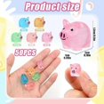 thumbnail image 2 of 50 Pcs Mini Resin Luminous Pig Figurines, Glow In The Dark, Tiny Pig Miniature Ornaments, For Diy Fairy Garden Miniature Moss Landscape, 2 of 4