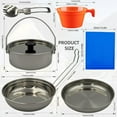 thumbnail image 2 of Pot de Capsulage Extérieur en Acier Inoxydable Tout-en-un Kit Portable de Voyage, 2 of 7