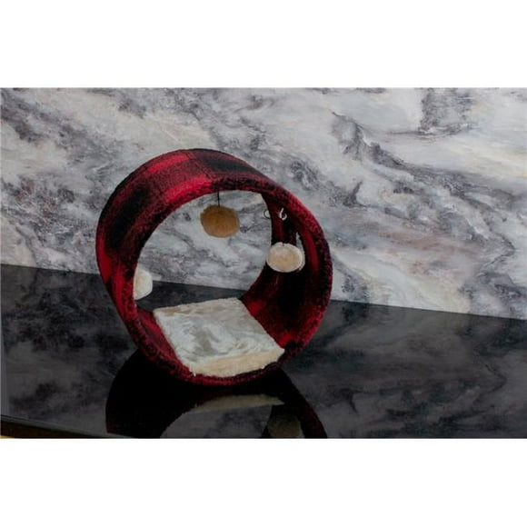 Armarkat B1201 Real Wood Cat Hideaway Tunnel Scotch Plaid