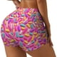 thumbnail image 1 of Fotbe Colorful Donuts 1 Shorts Sin Costuras – Shorts Deportivos de Cintura Alta para Mujer, Elásticos para Gimnasio, Yoga, Running o Ciclismo-Small, 1 of 8