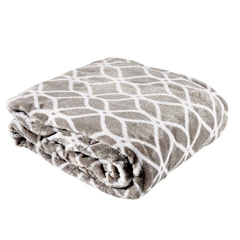 Westerly Electric Heated Throw Blanket, Lattice Leaf Gray - Walmart.com