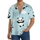 thumbnail image 1 of Fotbe Cute Panda Bear Camisa Estampada de Manga Corta para Hombre, Casual de Verano, Estilo Playero, Sin Arrugas-Medium, 1 of 5
