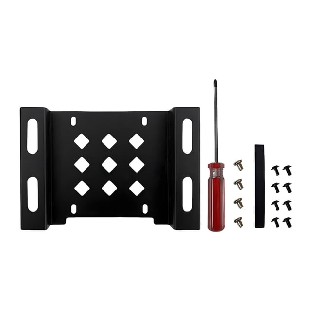 Bunblic SSD/HDD Metal Mounting Bracket HDD Mounting Rack Easy to Install Space Extension Adapter Holder for Tabletop Computer Adults Black