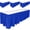 Royal Blue, variant on DecorRack 4 Pack Table Skirts, 29 in x 14 ft Reusable Party Tablecloth Skirt with Adhesive Strip for Parties & Events, Silver (Pack of 4)