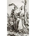 thumbnail image 2 of Durer, Albrecht 13x18 White Modern Wood Framed Museum Art Print Titled - The Promenade, 2 of 4