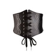 thumbnail image 1 of Cinturón de cintura para mujer a la moda, cinturón elástico de cuero PU, cinturón ancho con corsé de Halloween, vestido de baile, 1 of 7