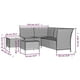 thumbnail image 3 of Conjunto de Salón de Patio Casafoyer 4 Piezas con Cojines en Ratán Gris, 3 of 5