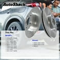 thumbnail image 3 of AutoShack Rear Vented Brake Rotors 2-PC Set Replacement for 2009-2023 Nissan Maxima 2009-2013 INFINITI G37 2004-2008 INFINITI G35 2009-2020 Nissan 370Z 12.11" (307.7 mm), 3 of 5