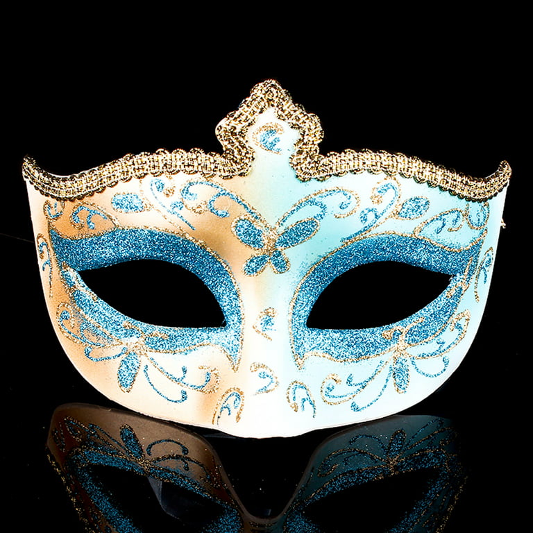 Kaloaede Men's Masquerade Mask Vintage Venetian Checkered Musical