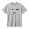 thumbnail image 4 of Bainana Boys' American Flag Tee Shirts Short Sleeve Graphic Tops Kids Crew Neck 250 Years Of Freedom Celebration Tees For 4Th Of July Size 6-7 Years Grey, 4 of 4