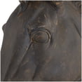 thumbnail image 5 of 22" x 25" Brown Polystone Horse Sculpture, by DecMode, 5 of 14