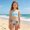 Blue-02, variant on Girls Swimsuits Kids Floral Print Bikini Top Flexible Stretch Tropical Vibe Toddler Bathing Suit Girl