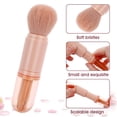 thumbnail image 3 of Juego de brochas de maquillaje 4 en 1, portátil, de viaje, para labios, iluminador, sombra de ojos y polvos sueltos., 3 of 6