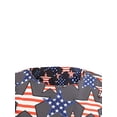 thumbnail image 5 of Aojekbee Independence Day Ladies Temperament Dress, Leisure Style Star Stripe Printing Short Sleeve Round Collar Wide Hemline Long Skirt, 5 of 10