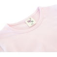 thumbnail image 4 of Lilax Girls' Basic Round Neck Cotton Short Puff Sleeve T-Shirt Pink 7 Years, 4 of 7