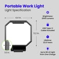 thumbnail image 2 of Luz de trabajo LED portátil Feit Electric, 2000 lúmenes, 360°, color rojo, 2 of 8