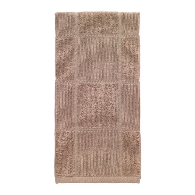 Toalla de cocina T-Fal Sand Cotton a cuadros para parquet (paquete de 6)