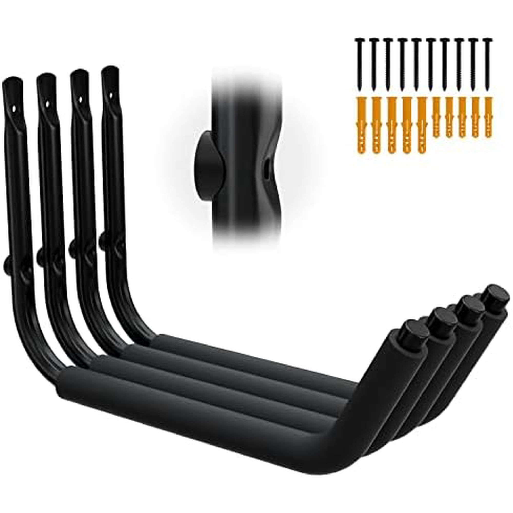 Kayak Storage Racks Garage Hangers Wall Hooks for Canoe Ladder Bicycle Folding Chairs Surfboard Snowboard Hose and Tools Indoor Outdoor
