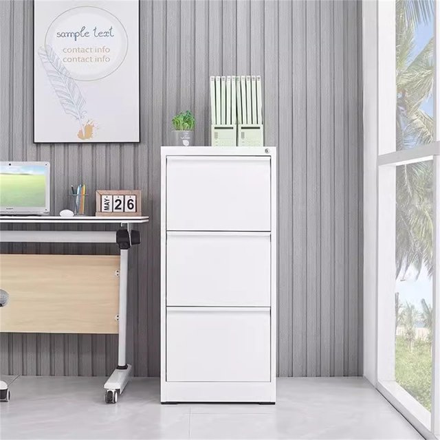 GloryStar Vertical Steel Filing Cabinet, 3 Drawer Lockable File Storage for Home Office, Fits Letter/Legal/A4/F4 Documents