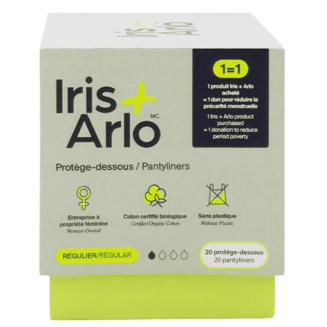 Iris + Arlo Protège-Dessous Biologiques 100 % Coton / Ultra Minces (20 Unités)