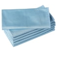 thumbnail image 1 of Puomue 6 Pack Microfiber Glass Cleaning Cloth, 16 Inch X 16 Inch, Lint Free Quickly Clean Window, Glasses, Windshields, Mirrors, and Stainless Steel, Blue, 1 of 4