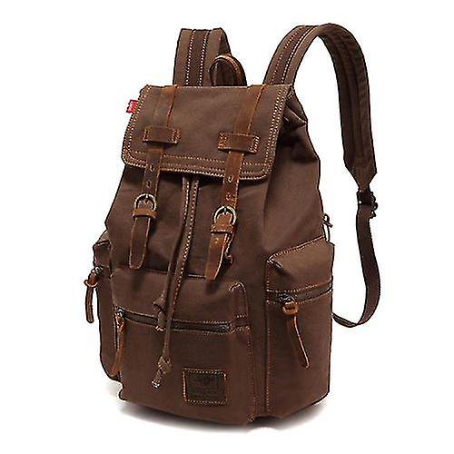 Augur 1039 Grand Sac à Dos Rétro en Toile pour Étudiants Sac à Dos pour Ordinateur Portable