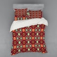 thumbnail image 2 of Ambesonne Tribal Bedding Set 3 Pcs, Diamond Form Tiles, Twin XL, Multicolor, 2 of 3