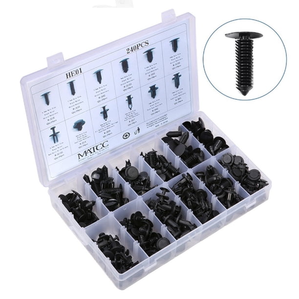 Speravity Kit de abrazaderas de cables de nailon para quitar paneles de pasadores de empuje para coche, juego de Clips de retención portátiles, remaches Vehículos, repuestos y accesorios Mis Speravity VI002282-00B