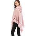 thumbnail image 3 of LELINTA Women Knitted Poncho Cape Tassel Oversized Cardigan Sweater Long Shawl Scarf Pullover Jumper, One Size, 3 Colors, 3 of 7