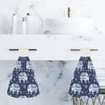 thumbnail image 6 of Hanging Towels 2 Pcs, Dish Towels Tribal Vintage Elephant Absorbent Hand Towels with Hanging Loop Washcloth for Bathroom Kitchen, 6 of 6