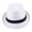 White, variant on Women Men Hat Unisex Casual Contrast Color Curled Brim Braided Sunscreen Foldable Outdoor Travel Panama Cowboy Headwear
