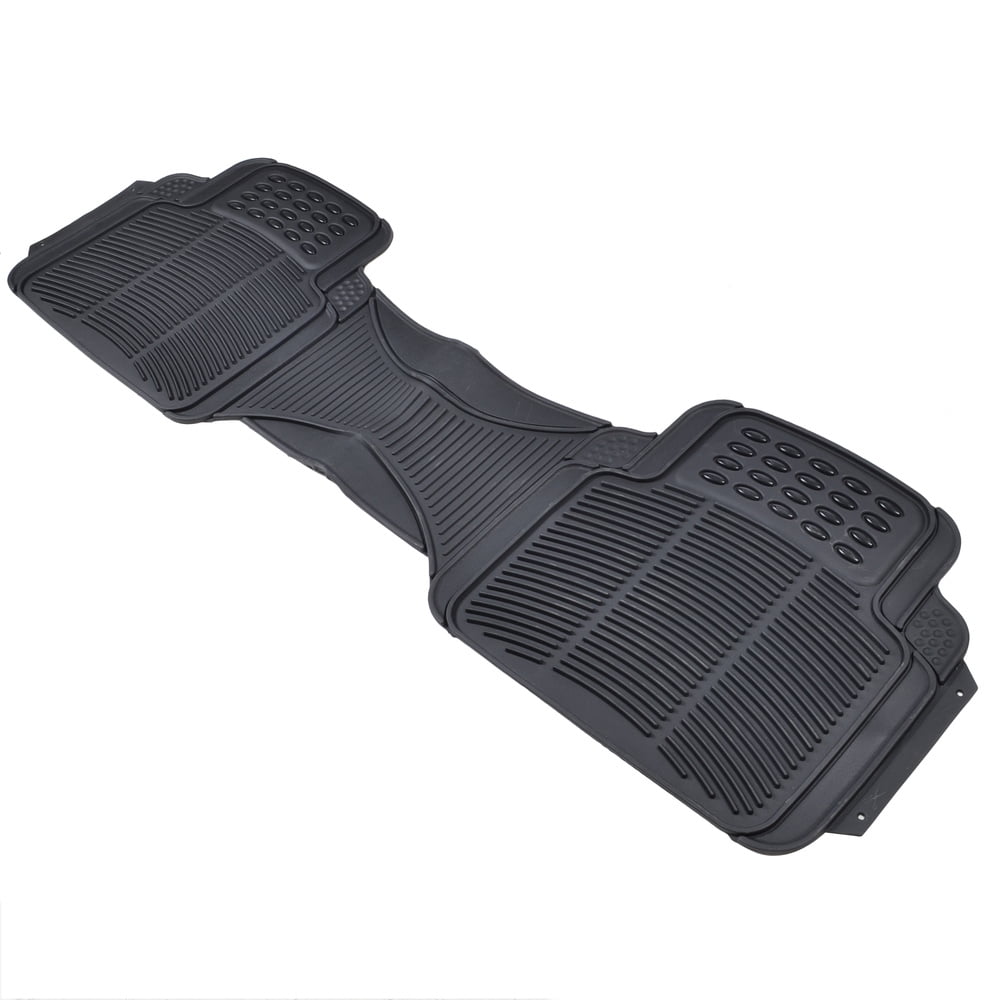 DC Comics - Batman Car Floor Mats 3pc Set - Logo on Heavy Duty Rubber, Fits Most Cars Trucks Van SUVs
