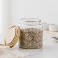thumbnail image 2 of Mainstays Glass Kitchen Food Storage  Jar 3L Glass jar with bamboo lid, 2 of 5
