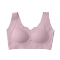 thumbnail image 3 of Ynynloco Wireless Seamless Bras for Women No Underwire Wavy V Neck Soft Support Full Coverage Comfortable Everyday Basic Bra, 3 of 9