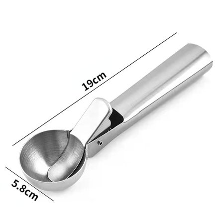

DabuLiu Ice Cream Scoops Stacks Stainless Steel Ice Cream Digger Non-Stick Fruit Ice Ball Maker Watermelon Ice Cream Spoon Tool