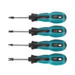 Screwdriver Set, U Fork Type Screwdriver 4Pcs/Set U-Fork Screwdriver Magnetic Screwdriver Slotted Screwdriver Cr-V Multi-Function Hand Tool Kit