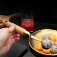 thumbnail image 2 of 2 uds cuchara de bola de helado de fruta cuchara de melón mango de madera cucharas de excavación de sandía cuchara de albóndigas de melón para el estilo de cocina casera TUNC Sencillez, 2 of 4