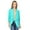 Jade, variant on Women's Solid Basic Casual Draped Neck Open Front Ruched Sleeve Outerwear Vest Cardigan