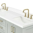 thumbnail image 5 of Ariel Taylor 67 Inch Double Rectangle Sink Vanity With White Quartz Countertop W/1.5" Edge In Grey, 5 of 11