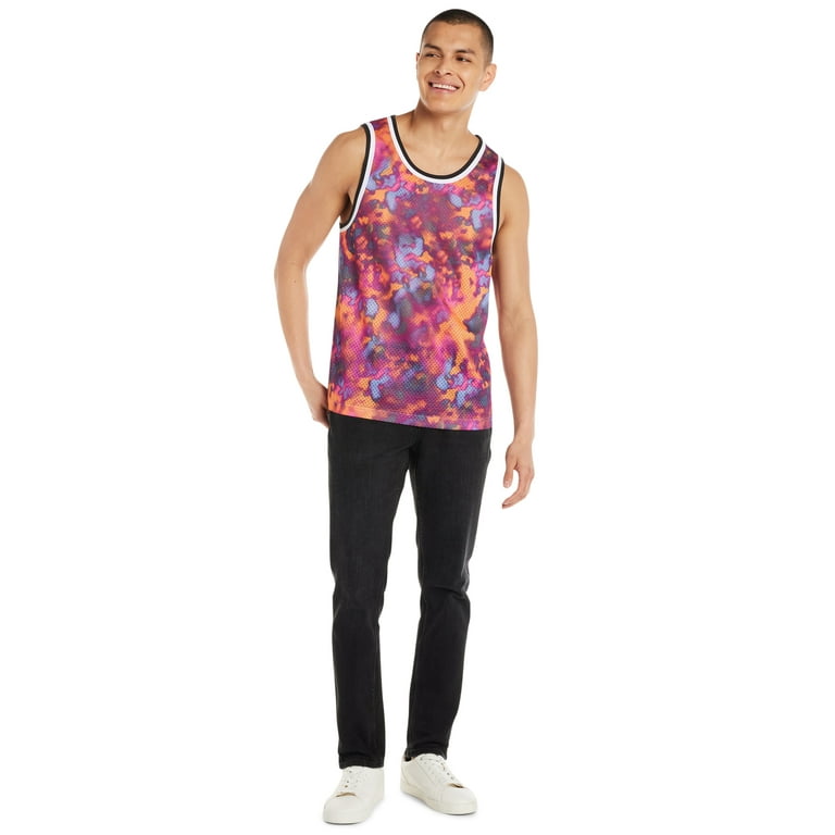 No Boundaries Men's Perforated Mesh Tank Top, Sizes XS-XXL