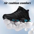 thumbnail image 3 of Larnmern Men's Shoes Arch Support Safety Boots Booties, Ankle-High, Round Toe, Black, 11 US Men, 3 of 7
