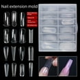 thumbnail image 2 of 120Pcs Dual Forms Nail Tips Mould False Poly Gel Building Mold Varies, 2 of 6