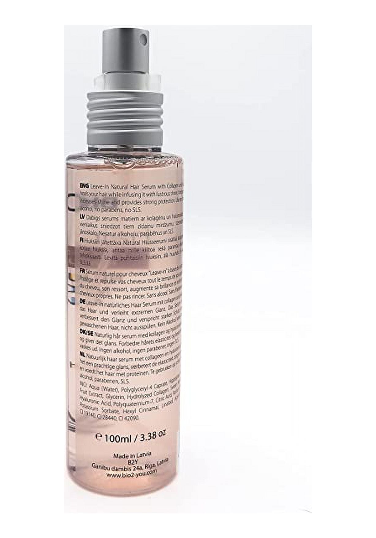 Bio2You, Leave-In Natural Hair Serum, Regenerates and Deeply Moisturise, For Dry and Thin Hair, with Collagen and Hyaluronic Acid, 100ml