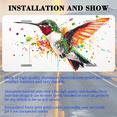 thumbnail image 3 of 1 Pcs 2D Flat License Plate Covers & Frames, Hummingbird with Colorful For Decorative Front, Waterproof For Decoration Aluminum License Plate Covers & Frames Cover For Men Women, 12" X 6", 3 of 7
