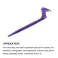 thumbnail image 5 of Uxcell Craft Cutting Tools, 360 Degree Rotating Cutter with 30 45 Degree Tip, Purple, 5 of 5