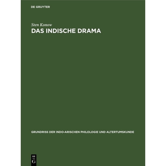Grundriss Der Indo-Arischen Philologie U Das Indische Drama, Book 2, (Hardcover)
