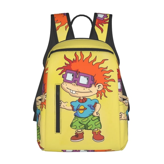 Rugrats Backpack Cute Cartoon Students Laptop Bags Bookbag Lightweight Travel School Shoulder Bag Daypack