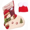 thumbnail image 1 of Accesorio de fotografía Jadeshay gorro navideño para bebés 0 a 1 mes saco de dormir, 1 of 14