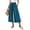 46# Blue, variant on Womens Capri Pant Dressy Casual Wide Leg Palazzo Pants Flowy Gaucho Pants Drawstring Trousers with Pockets,Gray,S
